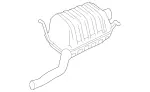1724911801 - : Rear Muffler for Mercedes-Benz Image