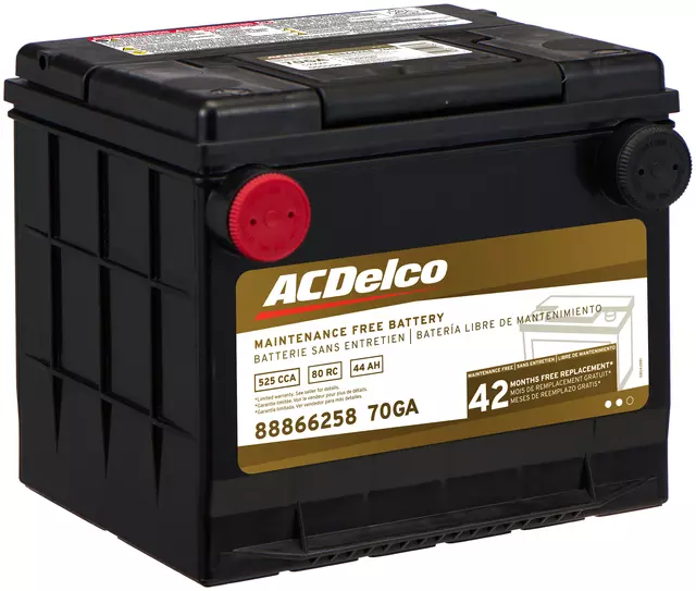 70GA - Electrical, Charging and Starting: Vehicle Battery for ACDelco Image