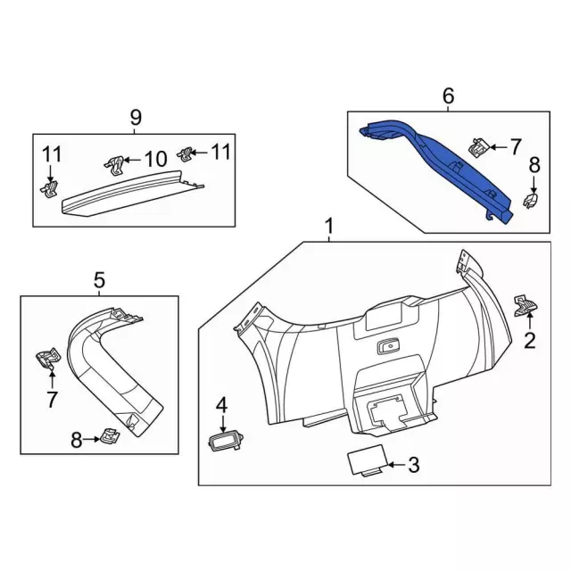 LJ8Z5842411AC - Body: Side Trim for Ford: Mustang Mach-E Image