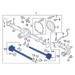 NB3Z4234B - Universals &amp; Rear Axle: Axle Shafts for Ford: Bronco Image