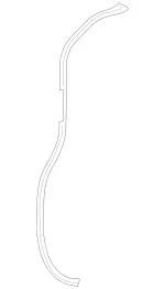 4477370030 - Body: Water Deflector for Mercedes-Benz Image