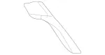 16369203037E33 - : Rear Pillar Trim for Mercedes-Benz Image