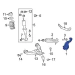 7L2Z3K185A - Suspension: Knuckle for Ford: Explorer, Explorer Sport Trac | Mercury: Mountaineer Image