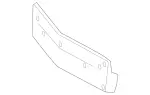 2188852481 - Attachment Parts: License Plate Holder for Mercedes-Benz Image