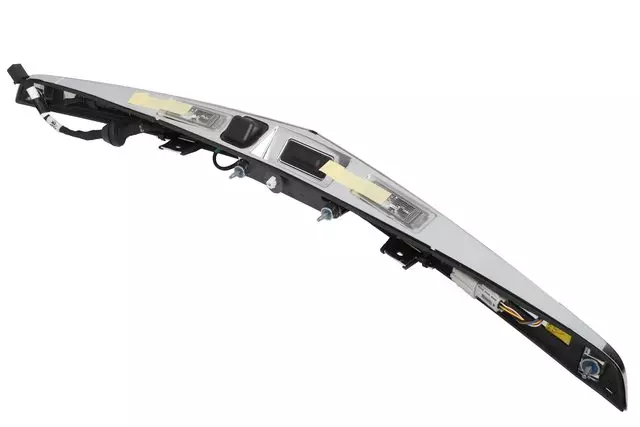 Galvano Silver Rear Closure Center Applique with License Plate Lamp - GM (84005073)