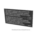 25972047 - : Liftgate Warning Label for GM Image