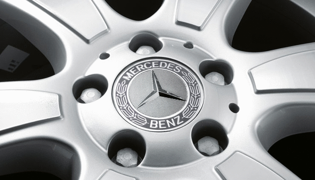 17140001257P70 - : Hub Cap / Wheel Hub, Star With Laurel Wreath for Mercedes-Benz Image