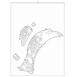 2056903301 - Detachable Parts: Wheel Arch Cover for Mercedes-Benz Image