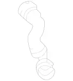 213501290164 - : Radiator Coolant Hose for Mercedes-Benz Image