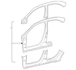 1186307000 - Side Panels: Paneling, Side Wall for Mercedes-Benz: CLA250, CLA35 AMG, CLA45 AMG, CLA45 AMG S Image
