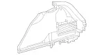 22369068029J36 - Body: Trunk Side Trim for Mercedes-Benz Image