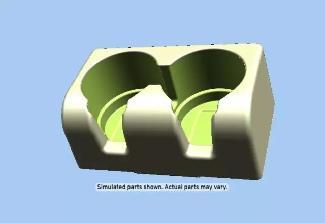 19256630 - : Ebony Seat Armrest Cup Holder for GM Image