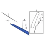 PJ6Z7820879ABPTM - Body: Side Molding for Ford: Escape Image