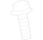 89904104 - Rear Seat: Cap Screw W Hexal. Socket for Mercedes-Benz Image