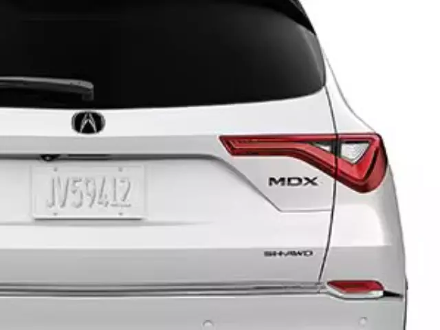 Emblem - MDX & A-Mark - Black Paint - Acura (08F20-TYA-200E)