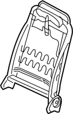 876511BD8A - Body: Seat Back Frame for INFINITI: EX35, EX37, QX50 Image