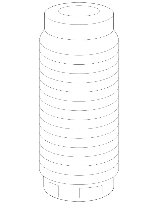 2053231300 - Springs, Suspension and Hydraulic Components: Elastomeric Boot for Mercedes-Benz Image