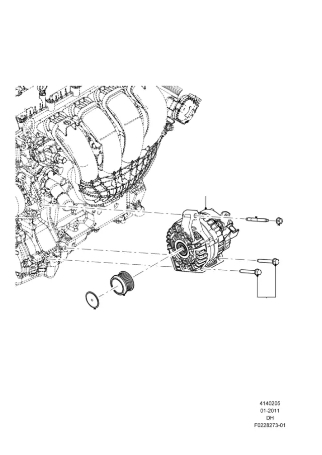 W715316S437 - Electrical: Alternator Stud for Ford Image