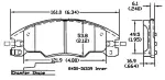 13054237 - : Disc Brake Pad Set for OmniParts Image