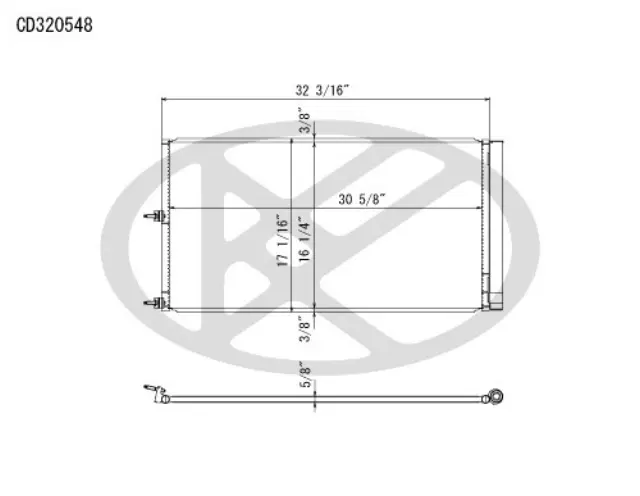 CD320548 - : Koyorad A/C Condenser for Koyo Image