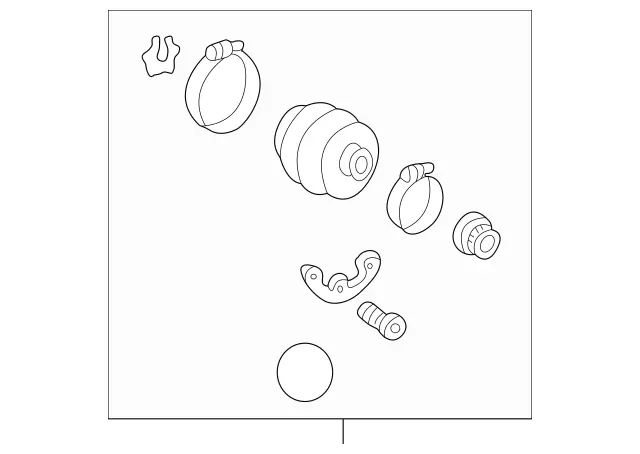 2013570375 - Rear Axle: Repair Kit for Mercedes-Benz Image