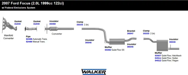 36546 - : Exhaust System Hanger Insulator for Walker Exhaust Image