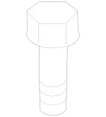 19905200 - Electrical System: Hexagon Head Screw for Mercedes-Benz Image