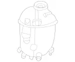 2235000000 - Cooling/Auxiliary Heating: Expansion Reservoir for Mercedes-Benz: 350SD, Maybach S580, Maybach S680, S500, S580, S580e, S63 AMG E Performance Image