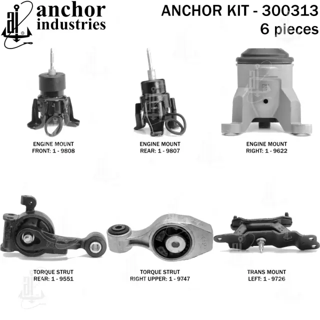 300313 - Engines &amp; Components: Anchor Engine Mount Kit for Anchor Image