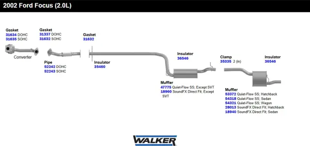 31635 - Gaskets: Exhaust Pipe Flange Gasket for Walker Exhaust Image