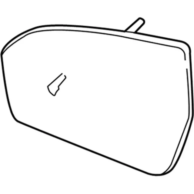 NJ7Z17K707C - Body: Mirror Glass for Lincoln: Nautilus Image