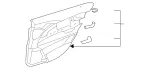 21173005707F74 - Body: Door Trim Panel for Mercedes-Benz Image