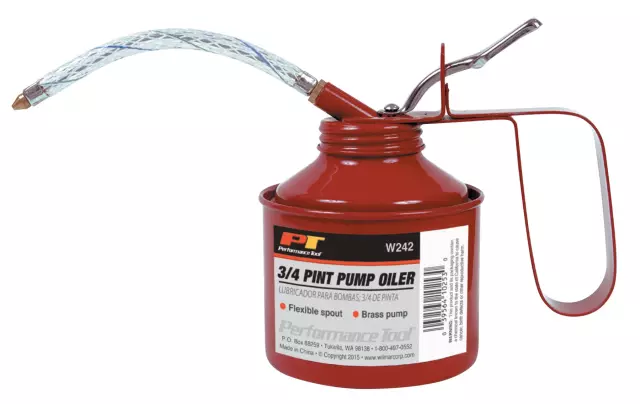 W242 - : Flexible spout. Brass pump. Convenient sizes. Size: 3/4 Pint. for Performance Tool Image