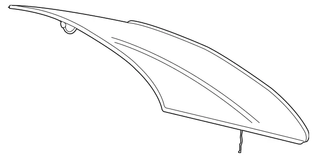 222670028064 - Windows: Rear Window for Mercedes-Benz: Maybach S550, Maybach S560, Maybach S600, Maybach S650, S450, S550, S550e, S560, S600, S63 AMG, S65 AMG Image