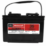 BXT58A - : Motorcraft™ Battery for Ford: Crown Victoria, Escort, EXP, Mustang, Ranger, Tempo, Thunderbird, Windstar | Mercury: Cougar, Grand Marquis, Lynx, Marauder, Sable, Topaz Image
