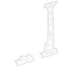 4636302703 - : Center Pillar Reinforced for Mercedes-Benz Image