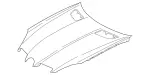 171880005728 - Attachment Parts: Hood for Mercedes-Benz: SLK280, SLK300 Image