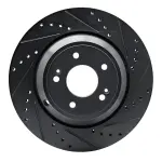 63303056R - : DFC Brake Rotor - Drilled and Slotted - Black for DYNAMIC FRICTION Image