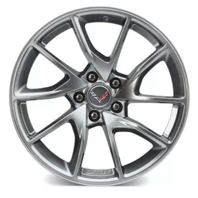 23319266 - : 20x12-Inch Aluminum 5-Split-Spoke Rear Wheel for Chevrolet: Corvette Image