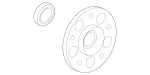2213300225 - Front Axle: Front Wheel Hub for Mercedes-Benz: 300S, CL550, CL600, CL63 AMG, CL65 AMG, S350, S400, S500, S550, S600, S63 AMG Image