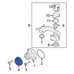 XL3Z8509A - : 1997-2014 Ford - Engine Water Pump Pulley for Ford: Expedition, Explorer, Explorer Sport Trac, F-150, F-150 Heritage, F-250, F-250 Super Duty, F-350 Super Duty, Mustang | Lincoln: Aviator, Blackwood, Navigator | Mercury: Mountaineer Image