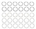 R96826STD - : Engine Piston Ring Set for Enginetech Image