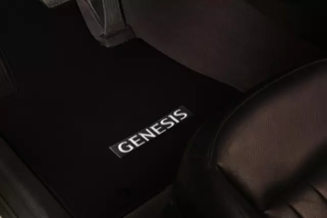 B1F14AU000RRY - Interior: Floor Mats, Carpet, Rwd Oceandis Black for Genesis: G80 Image