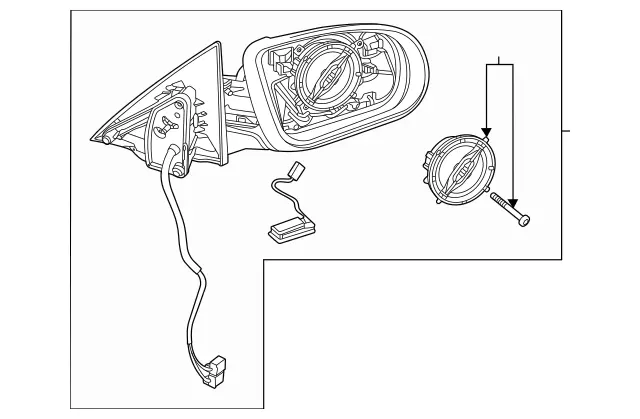 247810450864 - Front Door: Mirror Frame for Mercedes-Benz Image