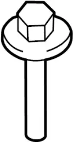 N50305DA5C - : High Note Horn Screw for Infiniti Image