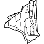 HC3Z2502039A - Body: Cowl Side Panel for Ford: Expedition, F-150, F-150 Lightning, F-250 Super Duty, F-350 Super Duty, F-450 Super Duty | Lincoln: Navigator Image