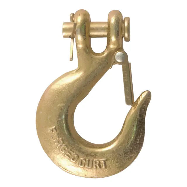 81940 - : 1/4" Safety Latch Clevis Hook (12,600 lbs, 5/16" Pin) for CURT Image