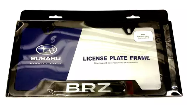 License Plate Frame - Matte Black - Brz - Subaru (SOA342L146)