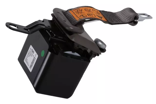 84381840 - : Gray Rear Seat Center Belt Retractor for GM Image