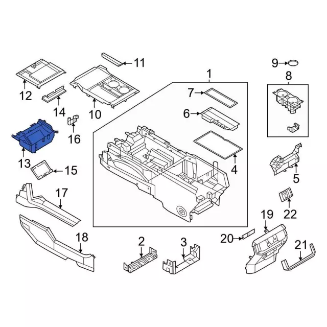 ML3Z1513594AA - Body: Storage Box for Ford: F-150 Image